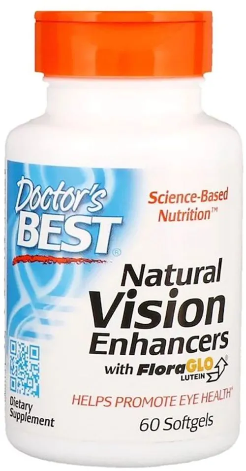 Натуральна добавка Doctor's Best Natural Vision Enhancers With Lutemax 60 желатинових капсул (753950003118) - фото №3