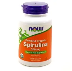 Натуральная добавка Now Foods Спирулина 500 мг 200 таблеток (733739026989)