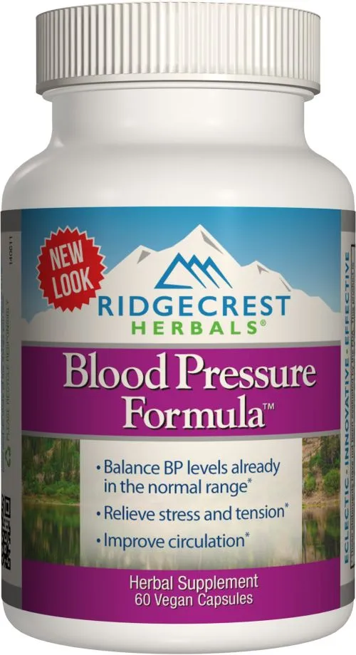 Натуральна добавка Ridgecrest Herbals Blood Pressure Formula 60 гелевих капсул (355724005481) - фото №3