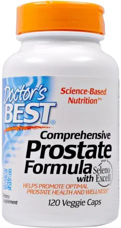 Натуральна добавка Doctor's Best Comprehensive Prostate Formula Wilt Seleno Excell 120 гелевих капсул (753950000858)