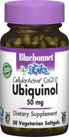 Натуральна добавка Bluebonnet Nutrition Cellular Active Q10 Убіхінол 50 мг 30 желатинових капсул (743715007901)