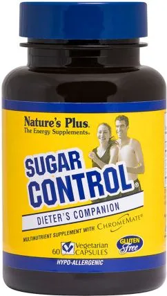 Натуральная добавка Natures Plus Блокатор цукор а Sugar Control 60 гелевых капсул (97467047112)