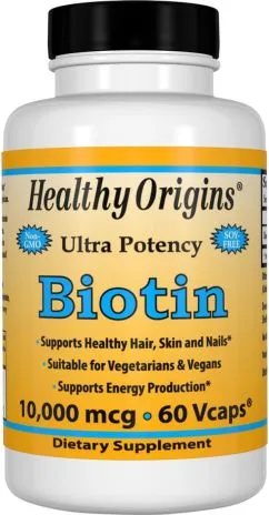 Витамины Healthy Origins Биотин (В7)00 мкг 60 гелевых капсул (603573251123)