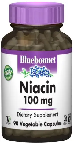 Вітаміни Bluebonnet Nutrition Ніaцін (В3) мг 90 гелевих капсул (743715004597)