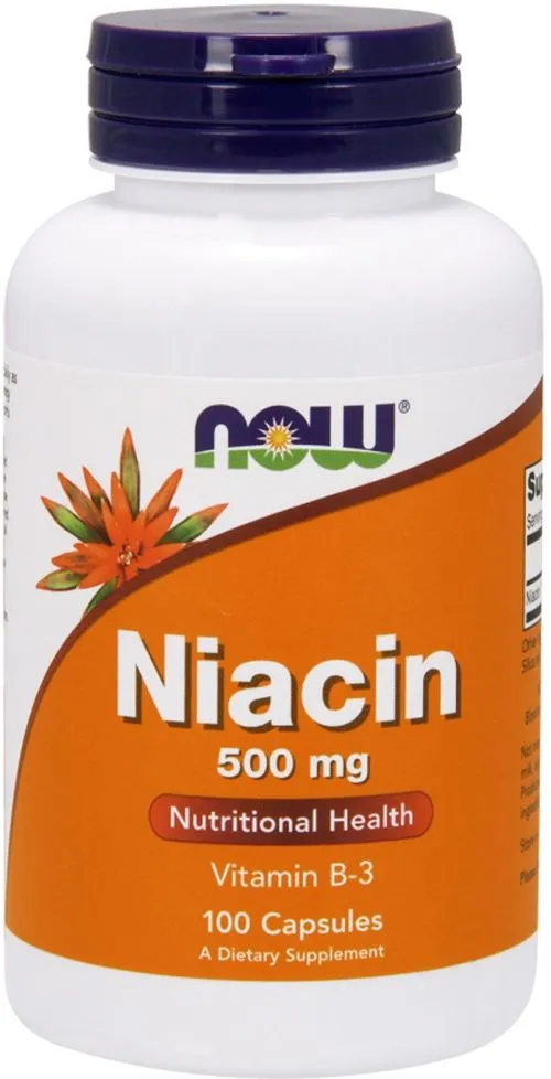 Вітаміни Now Foods Ніацин (В3) 500 мг 100 капсул (733739004819) - фото №3