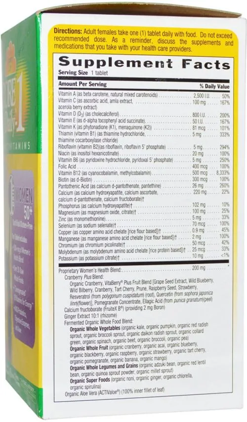 Вітамінно-мінеральний комплекс Country Life для жінок 50+, Core Daily-1 for Women 50+ 60 таблеток (015794081968) - фото №2