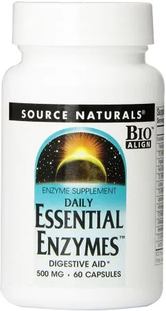 Натуральна добавка Source Naturals Ефірні ензими 500 мг 60 гелевих капсул (21078013013)