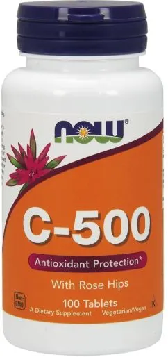 Вітаміни Now Foods C-500 RH 100 таблеток (733739006707)