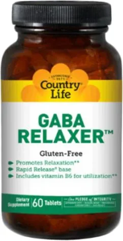 Биоактивная примесь Country Life GABA Relaxer (ГАМК-релаксант) 90 таблеток (015794015024)