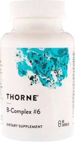 Вітаміни Thorne Research В-Комплекс №6, B-Complex #6, 60 капсул (693749106036)