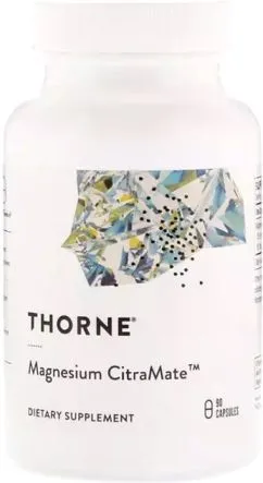 Вітаміни Thorne Research Магній (Цитрат/Малат), Magnesium Citramate, 90 капсул (693749272021)