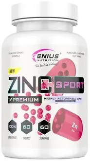 Витамины Genius Nutrition Zinc Citrate Sport 60 таблеток (7359203937853)