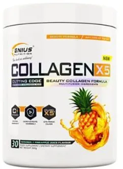Коллаген Genius Nutrition Collagen-X5 360 г Pineapple (7350592743445)