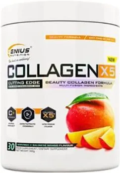 Коллаген Genius Nutrition Collagen-X5 360 г Mango (7359302752029)