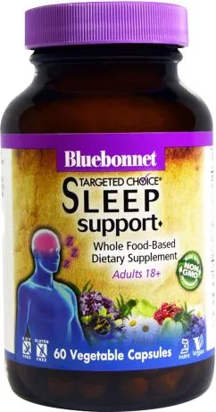 Нормалізація сну Targeted Choice Bluebonnet Nutrition 60 рослинних капсул (743715020061)