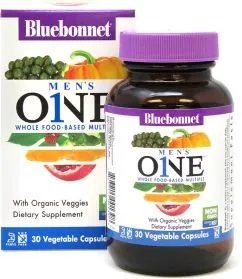 Чоловічі мультивітаміни Men's One Bluebonnet Nutrition 30 рослинних капсул (743715001398)