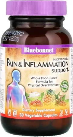 Комплекс против боли и воспалений в суставах Pain & Inflammation Support Targeted Choice Bluebonnet Nutrition 30 растительных капсул (743715020283)