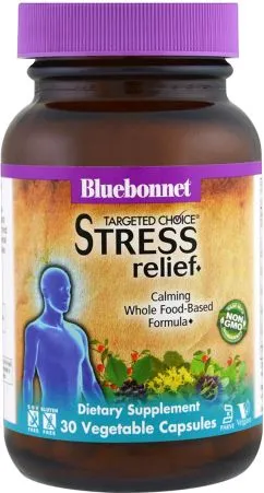 Комплекс для зняття стресу Targeted Choice Stress Relief Bluebonnet Nutrition 30 вегетаріанських капсул (743715020122)