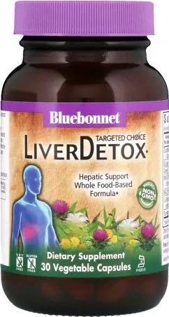 Комплекс для детоксикації печінки Liver Detox Targeted Choice Bluebonnet Nutrition 30 рослинних капсул (743715020207)