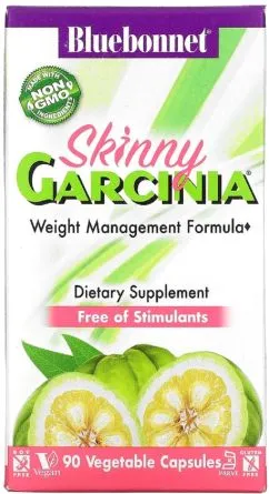 Комплекс для контролю ваги Skinny Garcinia Weight Management Formula Bluebonnet Nutrition 90 рослинних капсул (743715011045)