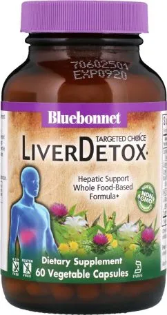 Комплекс для детоксикации печени Liver Detox Targeted Choice Bluebonnet Nutrition 60 растительных капсул (743715020221)