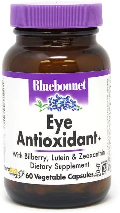 Антиоксидант для очей із зеаксантином Bluebonnet Nutrition 60 рослинних капсул (743715003408)