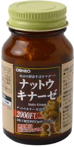 Вітаміни Orihiro Наттокіназа 2000 60 капсул (4971493105861)