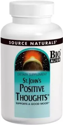 Комплекс Source Naturals Для підтримки гарного настрою St. John's Positive Thoughts 45 таблеток (021078003489)