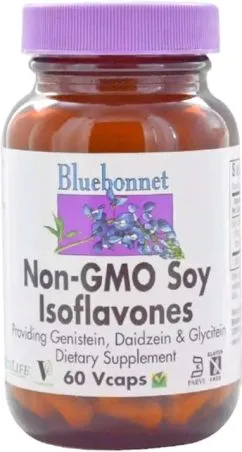 Природная примесь Bluebonnet Nutrition Соевые изофлавоны Non-GMO Soy Isoflavones 60 капсул (743715009646)
