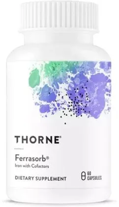 Комплекс Thorne Research Будівельна формула крові Ferrasorb 60 гелевих капсул (693749750031)