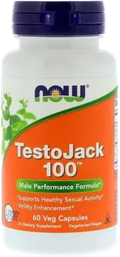 Репродуктивное здоровье мужчин ТестоДжек TestoJack 100 Now Foods 60 капсул (733739021687)