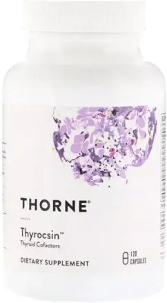 Підтримка щитоподібної залози Thyrocsin Thorne Research 120 капсул (693749784012)