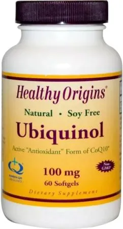 Убихинол Ubiquinol Healthy Origins 100 мг 30 желатиновых капсул (603573364656)