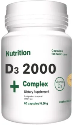 Вітаміни EntherMeal D3 2000 Complex+ 60 капсул (AD200060EM087)