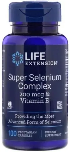 Вітаміни Super Selenium, Life Extension, 100 вегетаріанських капсул (737870177814)