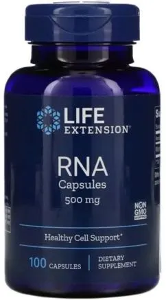 Рибонуклеиновая кислота, RNA Capsules, Life Extension, 500 мг, 100 капсул (737870070108)