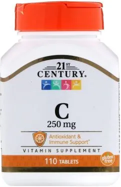 Витамины 21st Century C 250 мг 110 таблеток (740985222942)