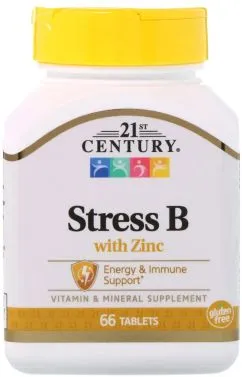 Вітамінний комплекс 21st Century проти стресу + Цинк 66 таблеток (740985223314)