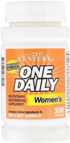 Мультивитамины 21st Century для женщин One Daily 100 таблеток (740985273081)