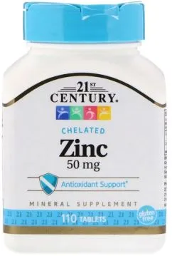 Минералы 21st Century Цинк 50 мг 110 таблеток (740985213933)