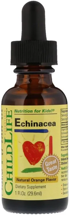 Витамины ChildLife жидкая эхинацея для детей с апельсиновым вкусом Echinacea 26.9 мл (608274101005)