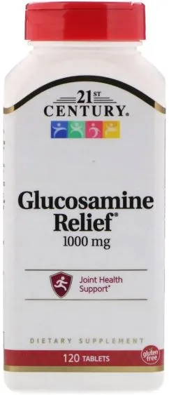 Глюкозамін 21st Century 1000 мг Glucosamine Relief 120 таблеток (740985222157)