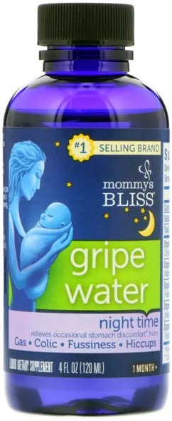 Дитяча водичка проти кольок Mommy's Bliss Нічна Gripe Water 120 мл (679234054105)