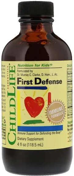 Натуральна домішка ChildLife захист імунітету для дітей Essentials First Defense 118.5 мл (608274101500)