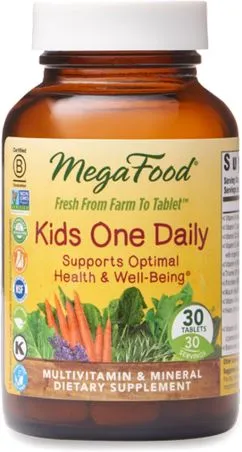 Детские ежедневные витамины Kids One Daily, Mega Food 30 таблеток (51494101797)