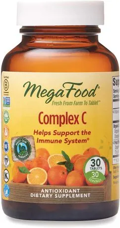 Комплекс вітаміну С, Complex C, Mega Food 30 таблеток (51494101322)
