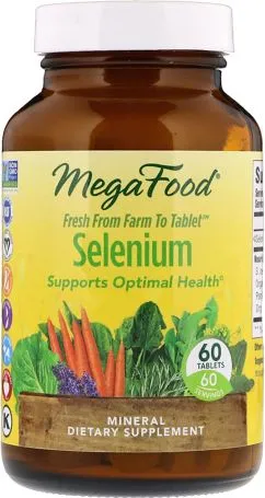 Селен, Selenium, Mega Food 60 таблеток (51494101865)