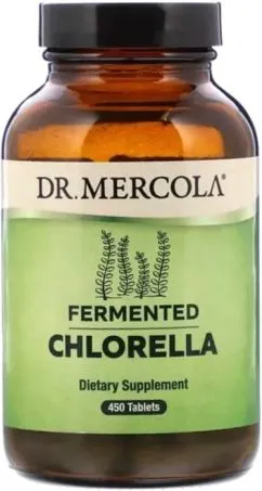 Ферментована хлорела, Fermented Chlorella, Dr. Mercola 450 таблеток (813006015851)