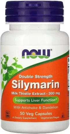 Силимарин (Расторопша) 300 мг, Now Foods 50 капсул (733739047380)