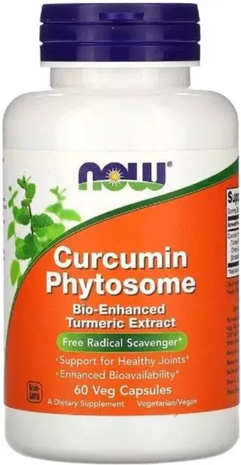 Фітосома куркуміну, Now Foods Curcumin Phytosome, 60 рослинних капсул (733739046420) - фото №2